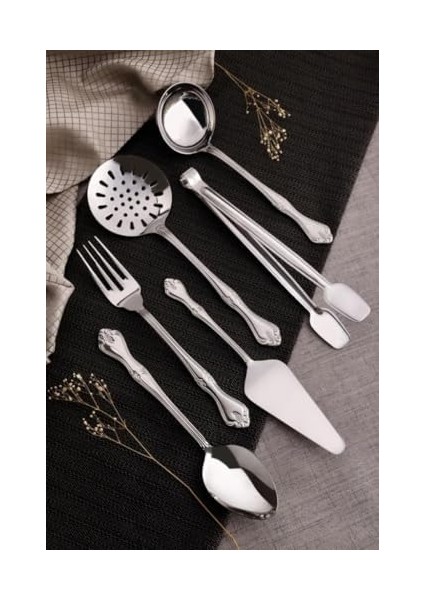 Lalezar Sade 6 Parça Parlak Servis Takımı Seti