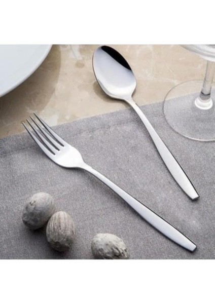 Sahra Kaşık Çatal Takımı - 60 Prç. Kaşık Çatal Takımı Seti 12 Kişilik