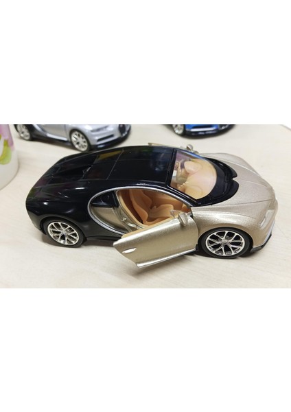 Oyuncak Metal Model Araba 1/36 Çek Bırak Bugatti Chiron Gold fiyatları