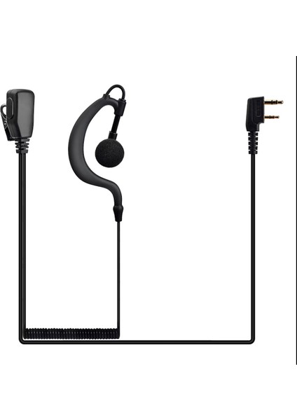 2 Adet Telsizler Için Akustik Kulaklık Siyah Spiral Kulak Içi Telsiz Kulaklığı Baofeng BF-999S BF-888S BF-777S Uv-82 indirimleri