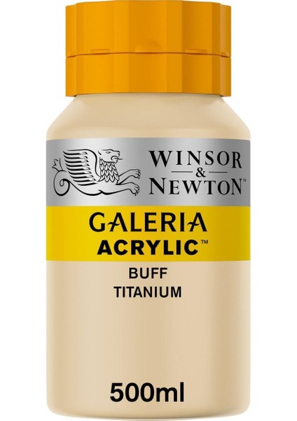 & Newton Galeria Akrilik, Gelbliches Titan, 500ML - Acrylfarbe