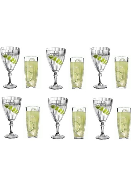 Store Serisi 12 Parça Kadeh Bardak Meşrubat Bardağı Seti