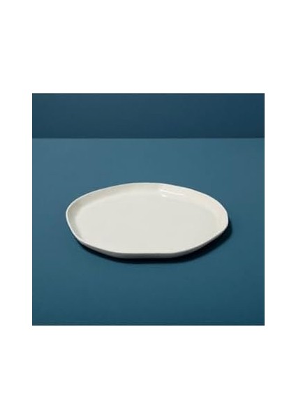 Be Stoneware Çap 20 cm Beyaz Taş Tabak