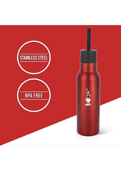 - Termal Şişe - 500ML - Kırmızı Renk - Paslanmaz Çelik - Çift Katmanlı - 12 Saat 24 Saat Soğuk Tutar - Hava Geçirmez Vidalı Kapak Özelliği - Özel Silikon Conta Sayesinde Sızdırmaz Şişe modelleri