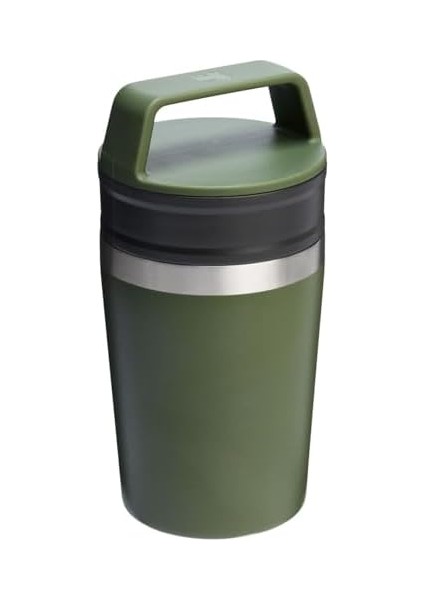 Stanley Cafe To-Go Travel Mug Termos Bardak, Haki (Dried), 0.23 Litre