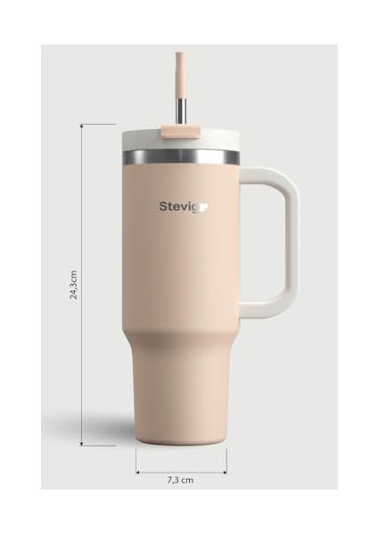 2 Moods -In Tumbler Sızdırmaz Çelik Termos 900 ml Bisque ST-239 fiyatları