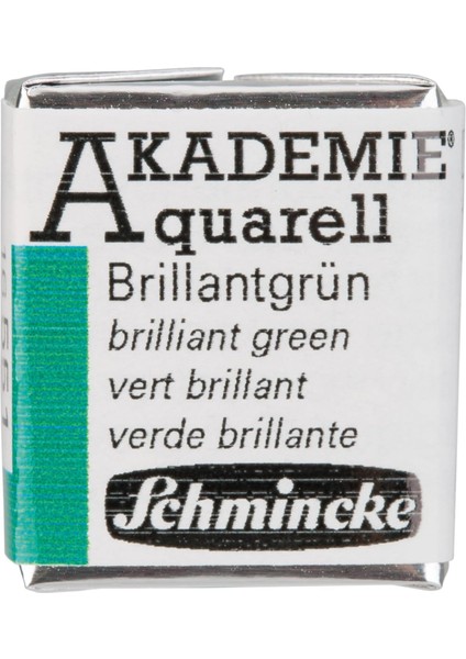 Akademie Aquarell Yarım Tablet Sulu Boya 551 Brilliant Green fiyatları