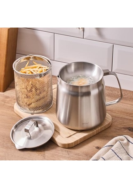 Arow Çelik Kızartma Potu 2 Litre modelleri