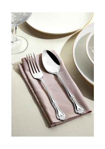 Lalezar Sade 30 Parça Çatal Kaşık Takımı