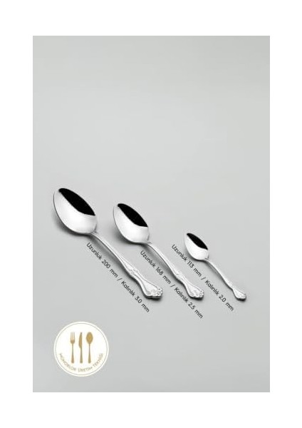 Lalezar Sade 30 Parça Çatal Kaşık Takımı modelleri