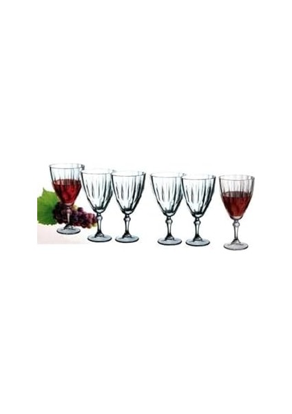 44777 Dıamond Ayaklı Bardak 6&apos;lı 300CC