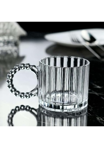 Cam Boncuk Kulplu Bardak Seti – 250 ml Koyu Kupa Bardak, Çay Kahve Su Meşrubat Için Şık ve Dayanıklı Tasarım fiyatları