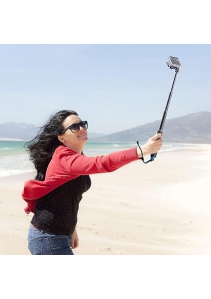 Uyumlu Selfie Çubuğu,/djı/akaso Aksiyon Kamera Selfie Çubuğu,alüminyum Gövde,su Altı Kullanımına Uygun Paslanmaz Vida,kaymaz Kauçuk Sap,bilek Kayışı & Spor – Seyahat – Vlog Için fiyatları