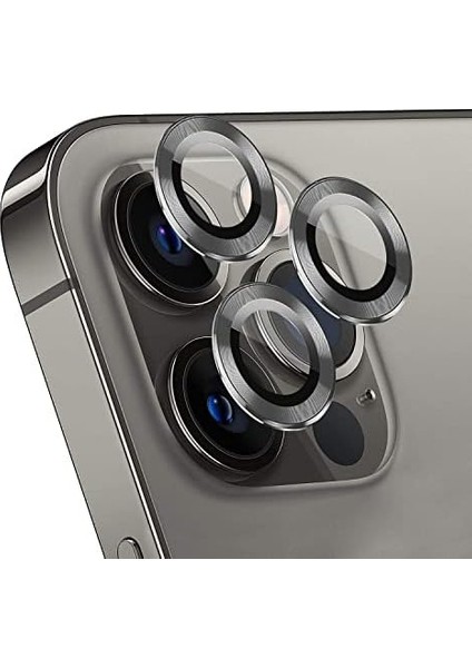 13 Pro Max Tekli Kamera Lens Koruma Camı Füme modelleri