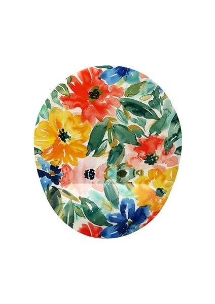 Çiçek Desenli Bilek Destekli Mouse Pad