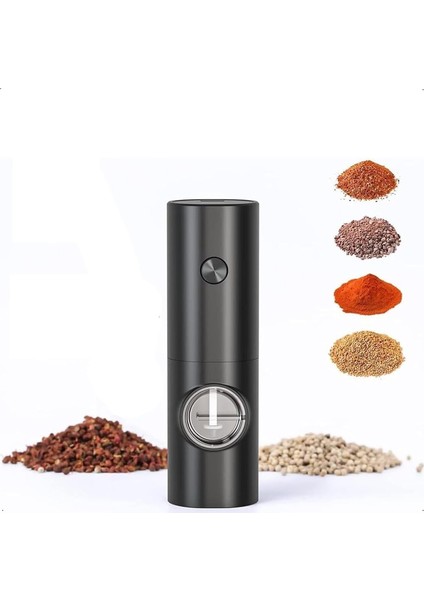Elektrikli Tuz ve Karabiber Öğütücü, LED Işıklı Elektrikli Karabiber Değirmeni, Tek Elle Çalıştırma, Ayarlanabilir Öğütme Kalınlığı, Pil Dahil Değildir (Siyah) fiyatları