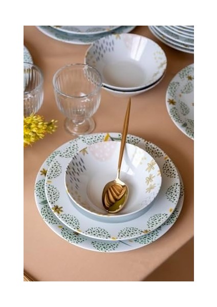 Porselen Zeugma 24 Parça 6 Kişilik Yemek Takımı 885700