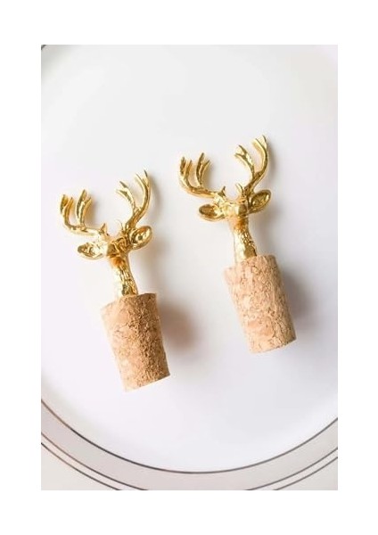 2 Adet Geyik Figür Mantarlı Tıpa ve 2 Adet Yağdanlık fiyatları