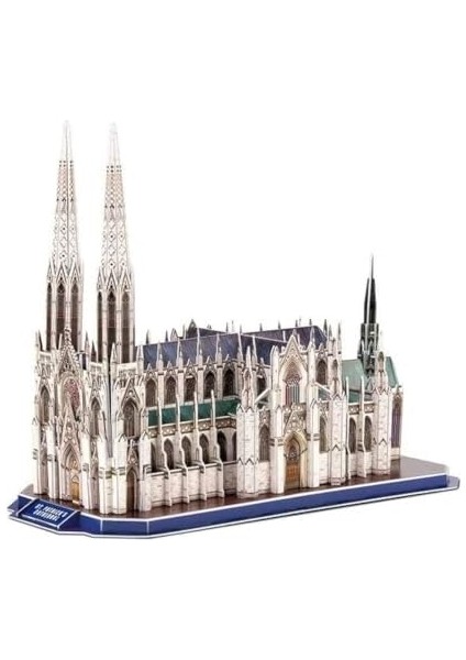 Cubicfun 3D Puzzle CUB/DS0996H Geographic - Aziz Patrik Katedrali - Abd fiyatları