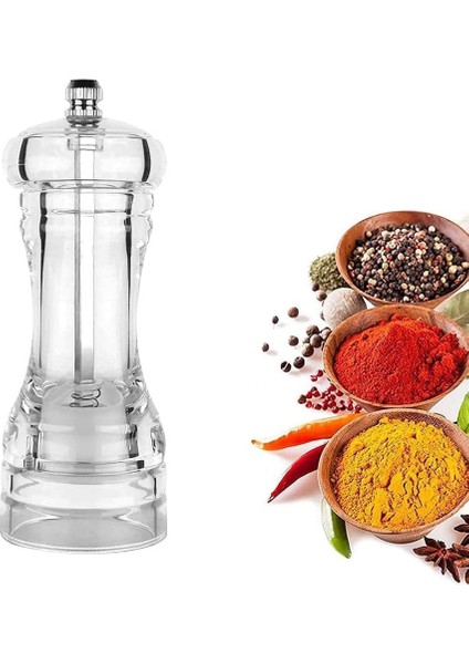 Kt Home Değirmen Karabiber Tuz Değirmeni Lüx Akrilik Tuzluk Karabiberlik Değirmen Öğütücü Seramik 16 cm fiyatları