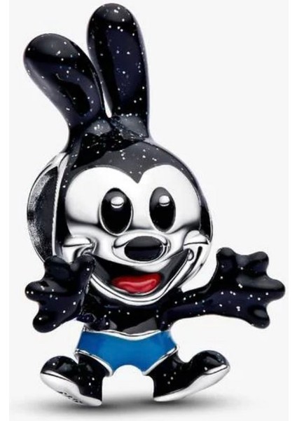 S925 Ayar Disney Oswald Şanslı Tavşan Charm