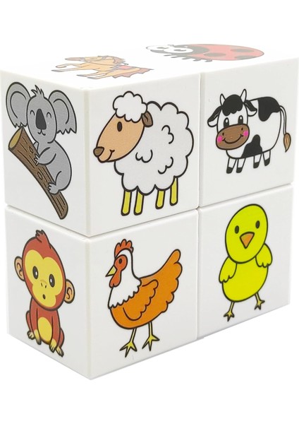 Ece&apos;nin Mini Hayvanat Bahçesi, 24 Sevimli Hayvan Figürü (Manyetik Bebek Oyuncakları)