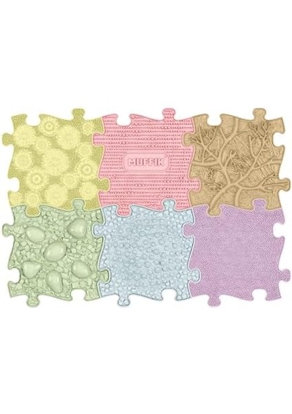 Baby Pastel Set - 0-3 Yaş Bebek Duyu Gelişim Matı - 6&apos;lı Ortopedik Aktivite Matı - Tummy Time Destek Matı - Fizyoterapi Matı modelleri