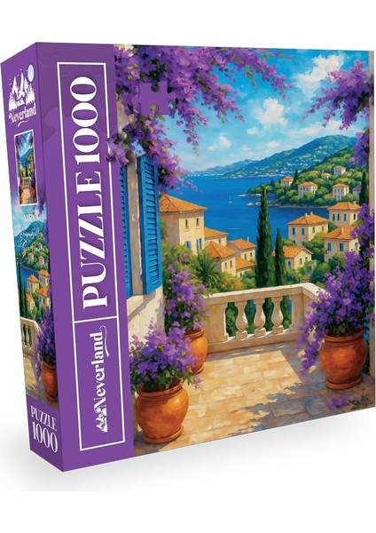 1000 Parça - Bougaınvıllea Sea Vıew (Begonvilli Deniz Manzarası)