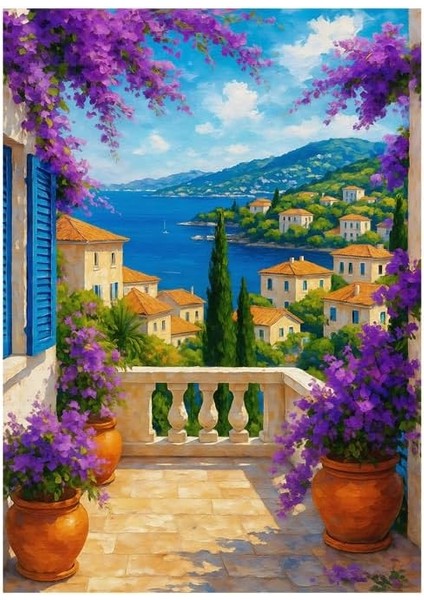 1000 Parça - Bougaınvıllea Sea Vıew (Begonvilli Deniz Manzarası) fiyatları