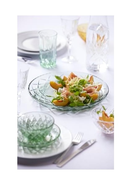 Glas Sorrento Tabak Dia 30 cm Yeşil