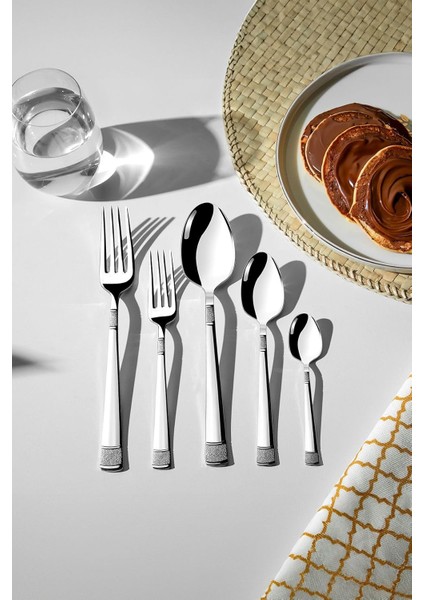 Nehir Dila Sade 12 Kişilik 60 Parça Çatal Kaşık Takımı modelleri