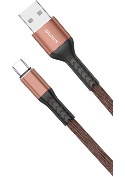 Type-C Hızlı Şarj Kablosu – Kahverengi, Örgülü, Kırılmaz, 1m USB Girişli fiyatları