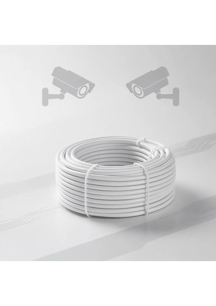 Kamera Kablosu 2+1 Cctv 2x0.50 250 M