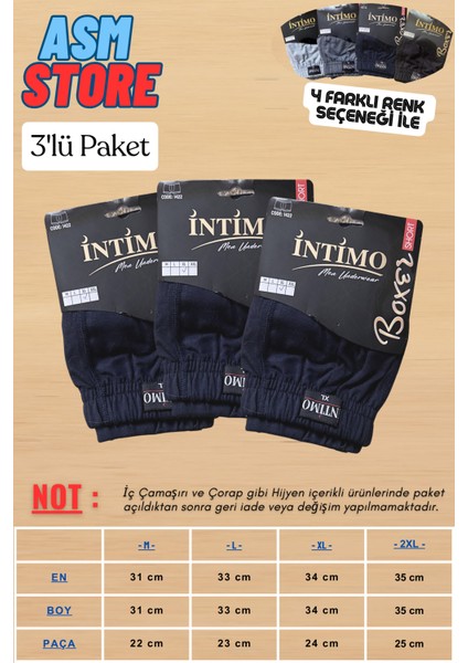 Erkek Boxser 3'lü Paket / Pamuklu, Terletmeyen, Esnek Yapı - Her Gün Için Ideal ! fiyatları