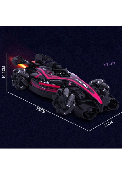 Uzaktan Kumandalı El Sensörlü LED Işıklı Buhar Atan 15 Km/h Yapan Drift Atan Formula 1 Yarış Arabası