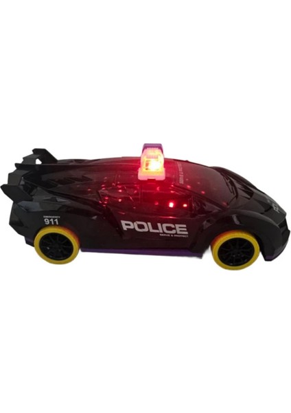 Uzaktan Kumandalı Full Fonksiyon Şarjlı Sesli Işıklı Oyuncak Spor Polis Arabası 25CM modelleri