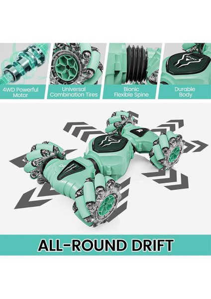 Şarjlı El Sensörlü Akrobat Araba 25CM - Bilekten Kontrollü Uzaktan Kumandalı Full Fonksiyon Araba modelleri