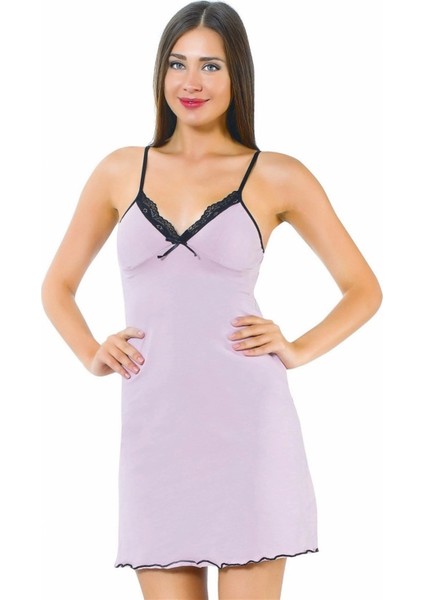 Moda Ip Askılı Gecelik Lila fiyatları