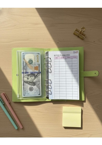 Bütçe Ajandası | Bütçe Planlayıcı Cüzdan (Mint Yeşil)