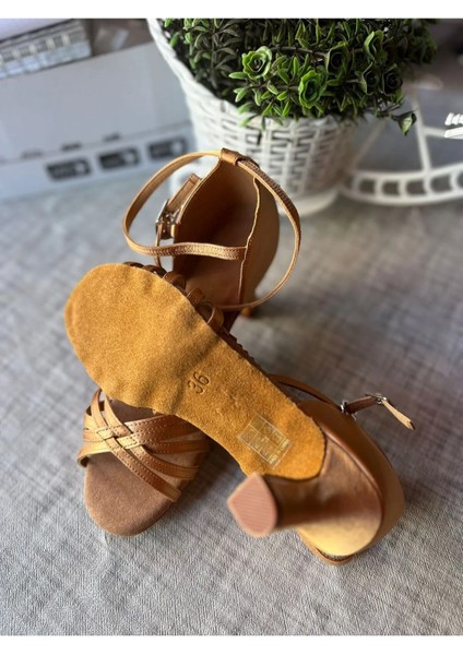 Saten Bantlı 6 cm Topuklu Salsa , Bacata, Dans ve Abiye Ayakkabısı fiyatları