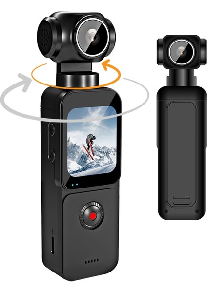 5K Ultra Hd Aksiyon Kamerası Ultra Stabil Çekim, Anti-Shake Teknolojisi Wifi Yüz Izleme Vlogging Kamera