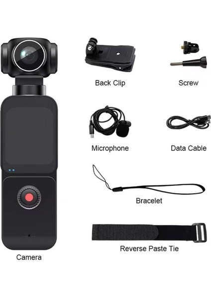 5K Ultra Hd Aksiyon Kamerası Ultra Stabil Çekim, Anti-Shake Teknolojisi Wifi Yüz Izleme Vlogging Kamera modelleri