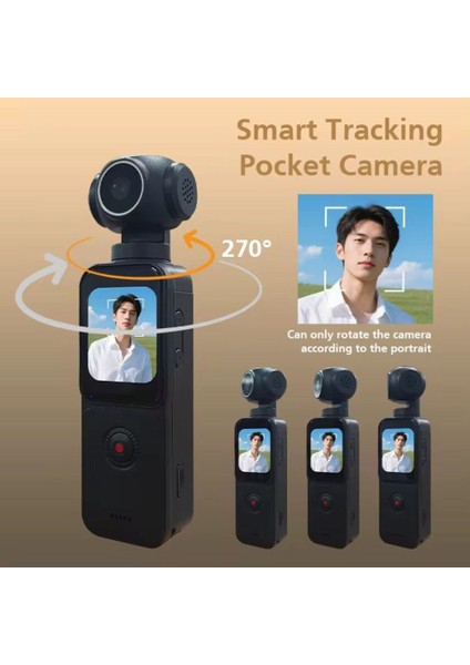 5K Ultra Hd Aksiyon Kamerası Ultra Stabil Çekim, Anti-Shake Teknolojisi Wifi Yüz Izleme Vlogging Kamera fırsatları