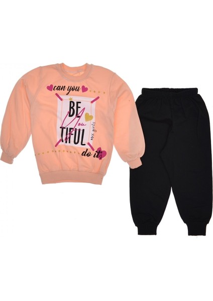 Can You Beatiful Yazılı Kız Çocuk Takım 1-4 Yaş 2 Renk fiyatları