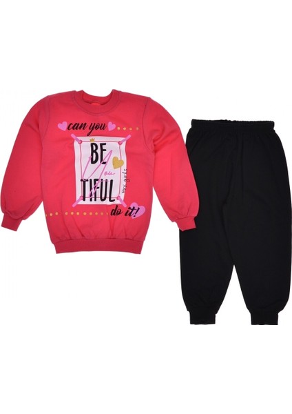 Can You Beatiful Yazılı Kız Çocuk Takım 1-4 Yaş 2 Renk fiyatları