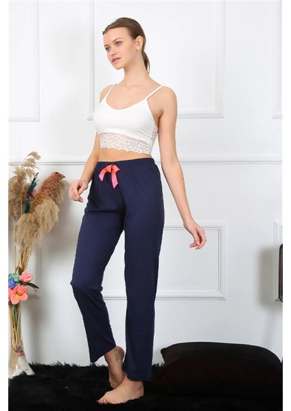 Moda Kadın Pamuklu Alt Pijama Lacivert fiyatları