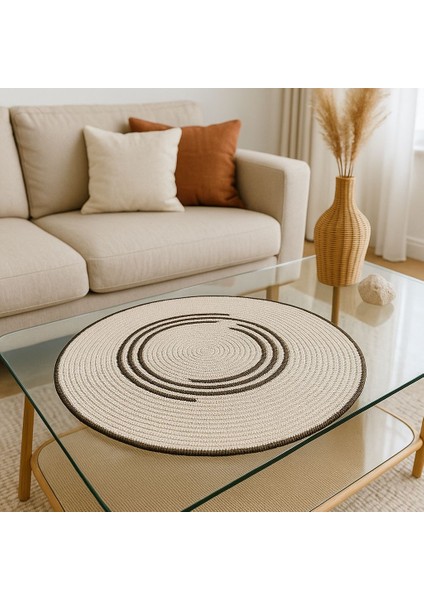 Açık Vizon Runner Çok Amaçlı Örtü / Salon Masa Örtüsü / Mutfak Örtüsü (50 Cm)