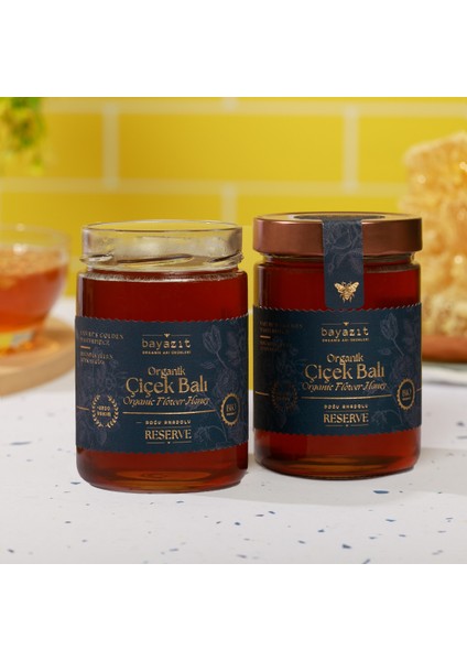 Organik Çiçek Balı Doğu Anadolu 850 gr 2'li Set