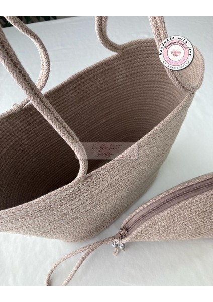 Bailey 2li Takım Plaj Çantası , El Çantası Clutch, Totebag, Kadın Çanta, Yazlık, Hediyelik, hasır Jüt Tress fırsatları
