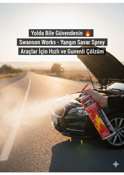 Works Yangın Savar Sprey 500 ml – Portatif,hızlı,etkili,taşınabilir Yangın Söndürücü Köpük modelleri